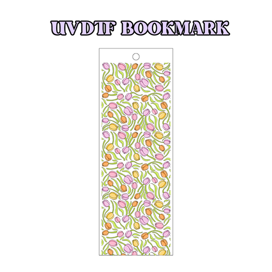 UV DTF Bookmark Transfer - Tulips