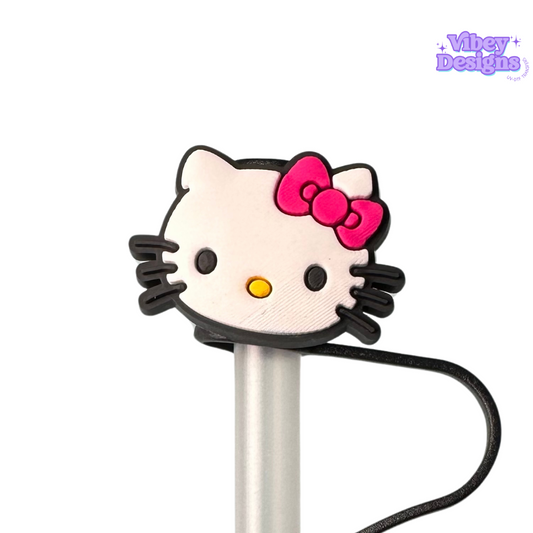 Kitty 40oz Straw Topper