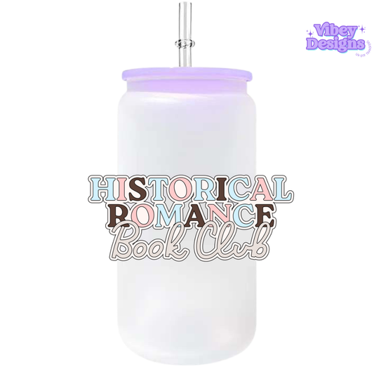 UV-DTF Transfer for Bottle, Glass, Mug, Diary - Member of the Historical Romance Book Club