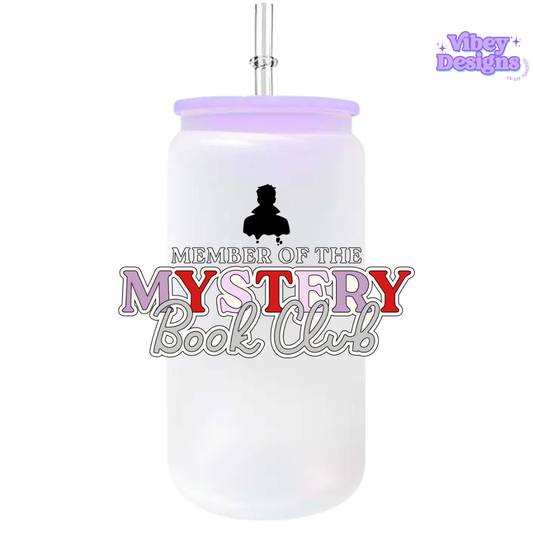 UV-DTF Transfer for Bottle, Glass, Mug, Diary - Member of the Mystery Book Club