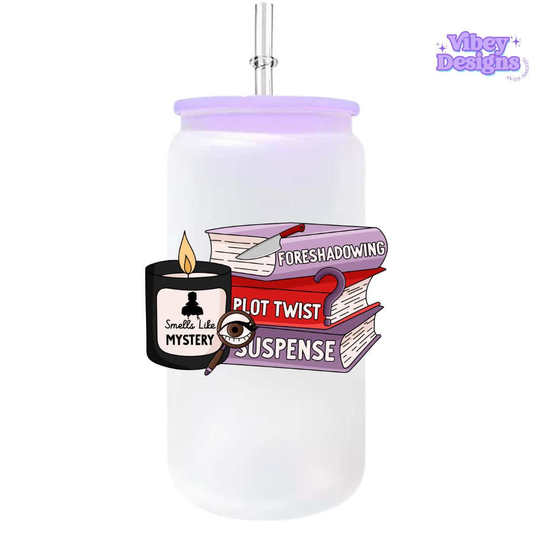 UV-DTF Transfer for Bottle, Glass, Mug, Diary - Smells like Mystery