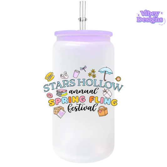 UV-DTF Transfer for Bottle, Glass, Mug, Diary - Spring Fling