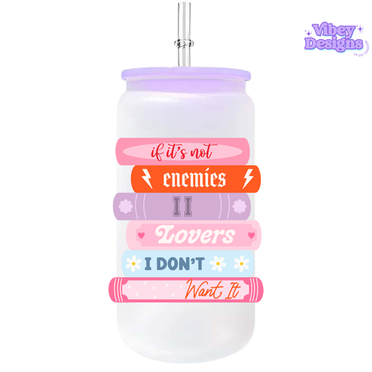 UV-DTF Transfer for Bottle, Glass, Mug, Diary - I Don't Want It