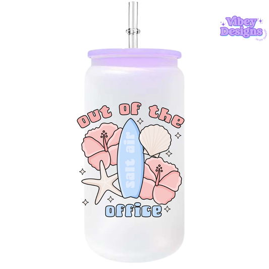 UV-DTF Transfer for Bottle, Glass, Mug, Diary - Out of Office