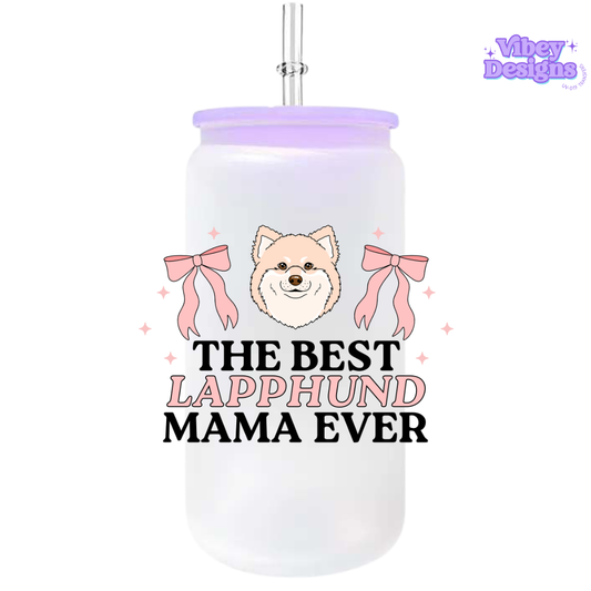 UV-DTF Transfer for Bottle, Glass, Mug, Diary - The Best Lapphund Mama