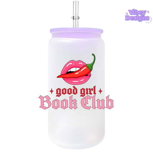 UV-DTF Transfer for Bottle, Glass, Mug, Diary - Good Girl Book Club Spicey