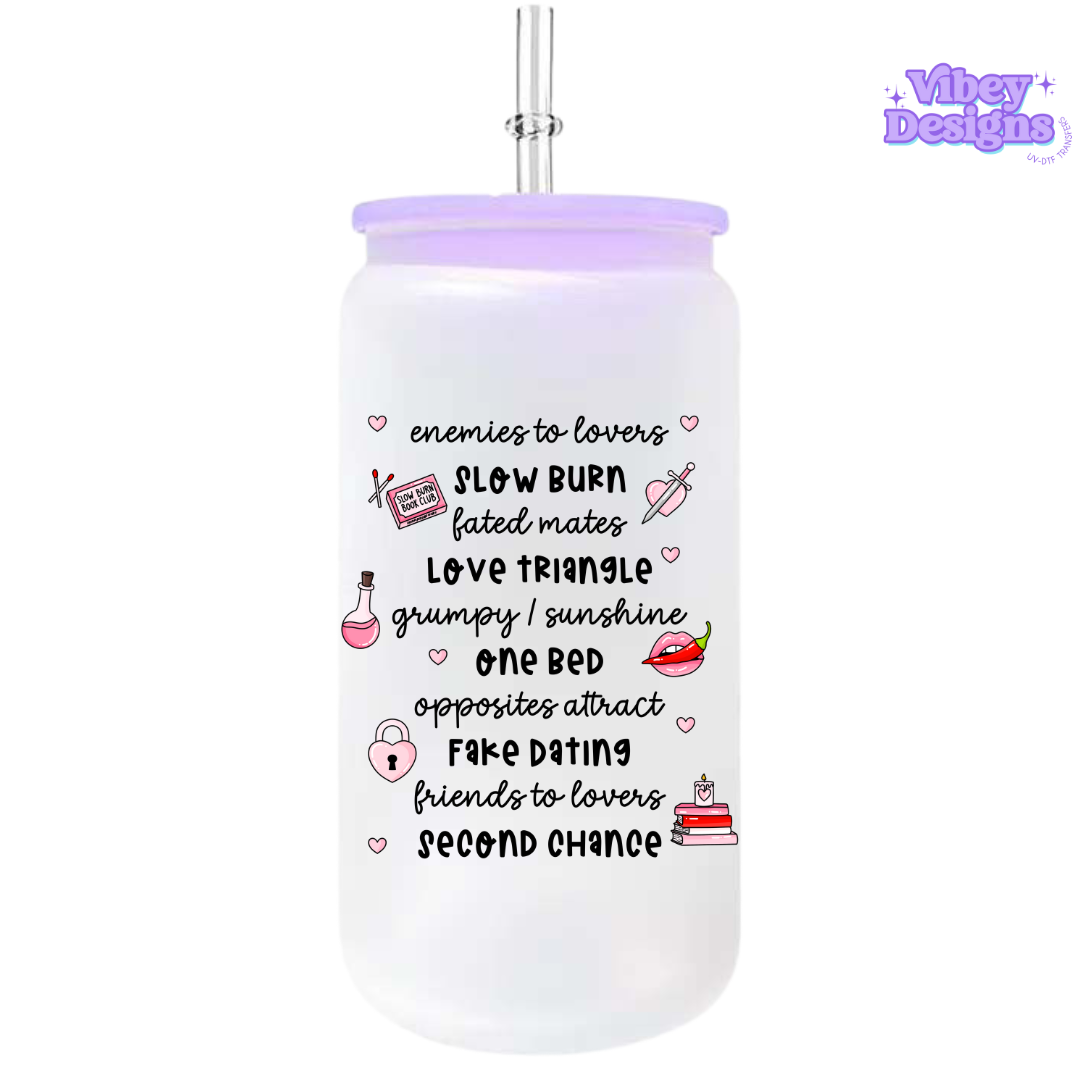 UV-DTF Transfer for Bottle, Glass, Mug, Diary - Romance Favourites