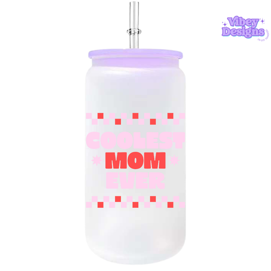 UV-DTF Transfer for Bottle, Glass, Mug, Diary - Coolest Mom Ever