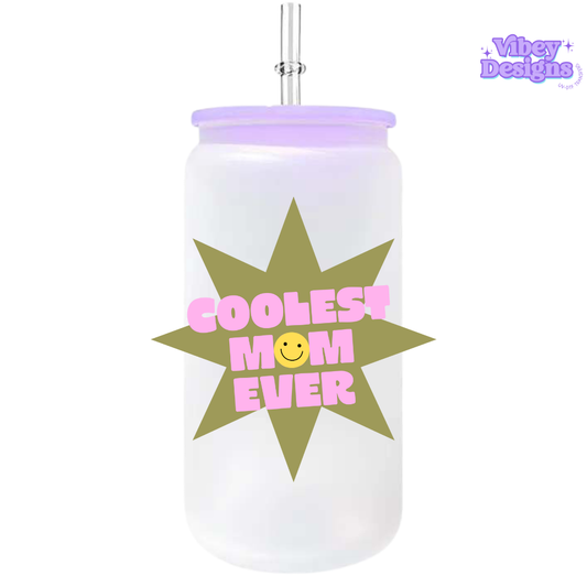 UV-DTF Transfer for Bottle, Glass, Mug, Diary - Coolest Mum Ever