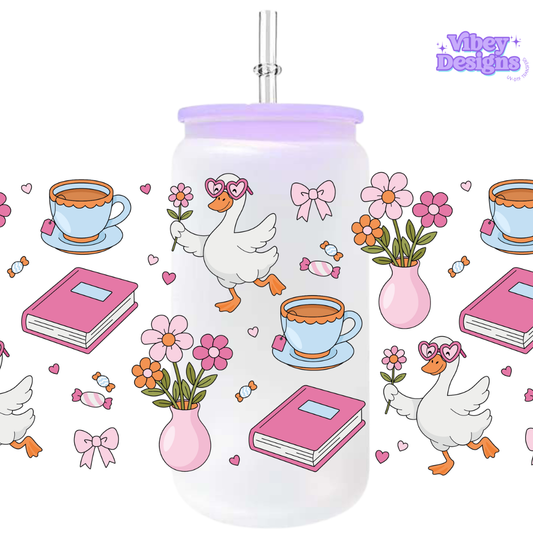 Uv Dtf Wrap For 16oz Libbey Glass - #F196 Cute Things