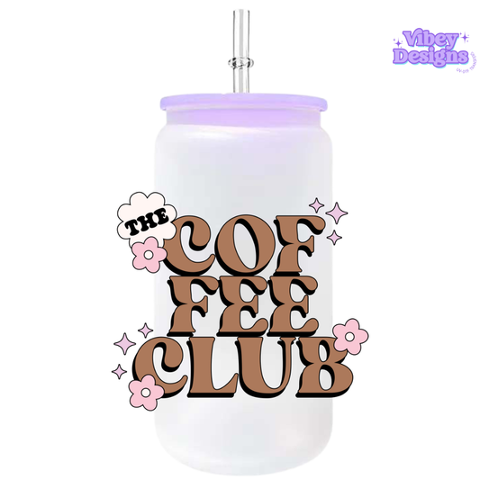 UV-DTF Transfer for Bottle, Glass, Mug, Diary - Coffee Club