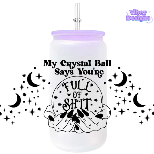 Uv Dtf Wrap For 16oz Libbey Glass - My Crystal Ball