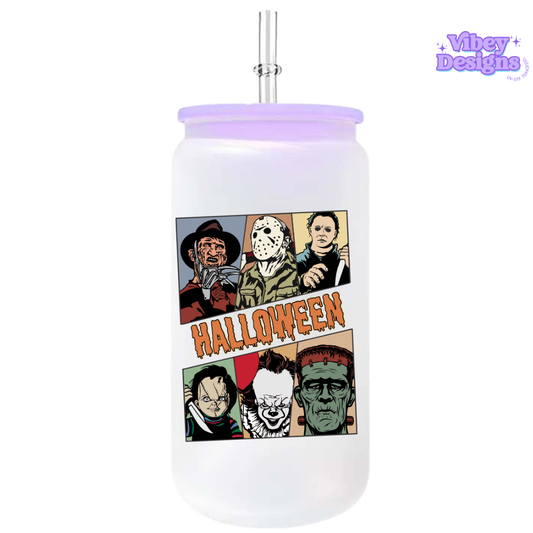 UV-DTF Transfer for Bottle, Glass, Mug, Diary - Horror Halloween