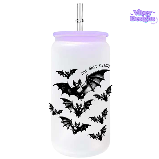 UV-DTF Transfer for Bottle, Glass, Mug, Diary - Bat Shit Crazy