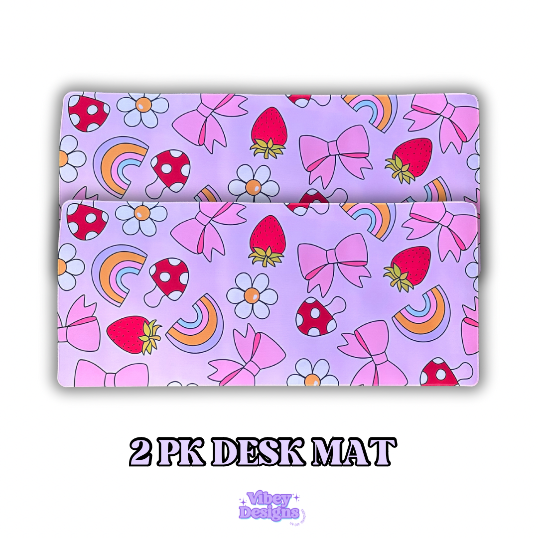 Desk Mat - Spring Bows (Set of 2)