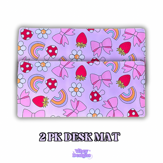 Desk Mat - Spring Bows (Set of 2)