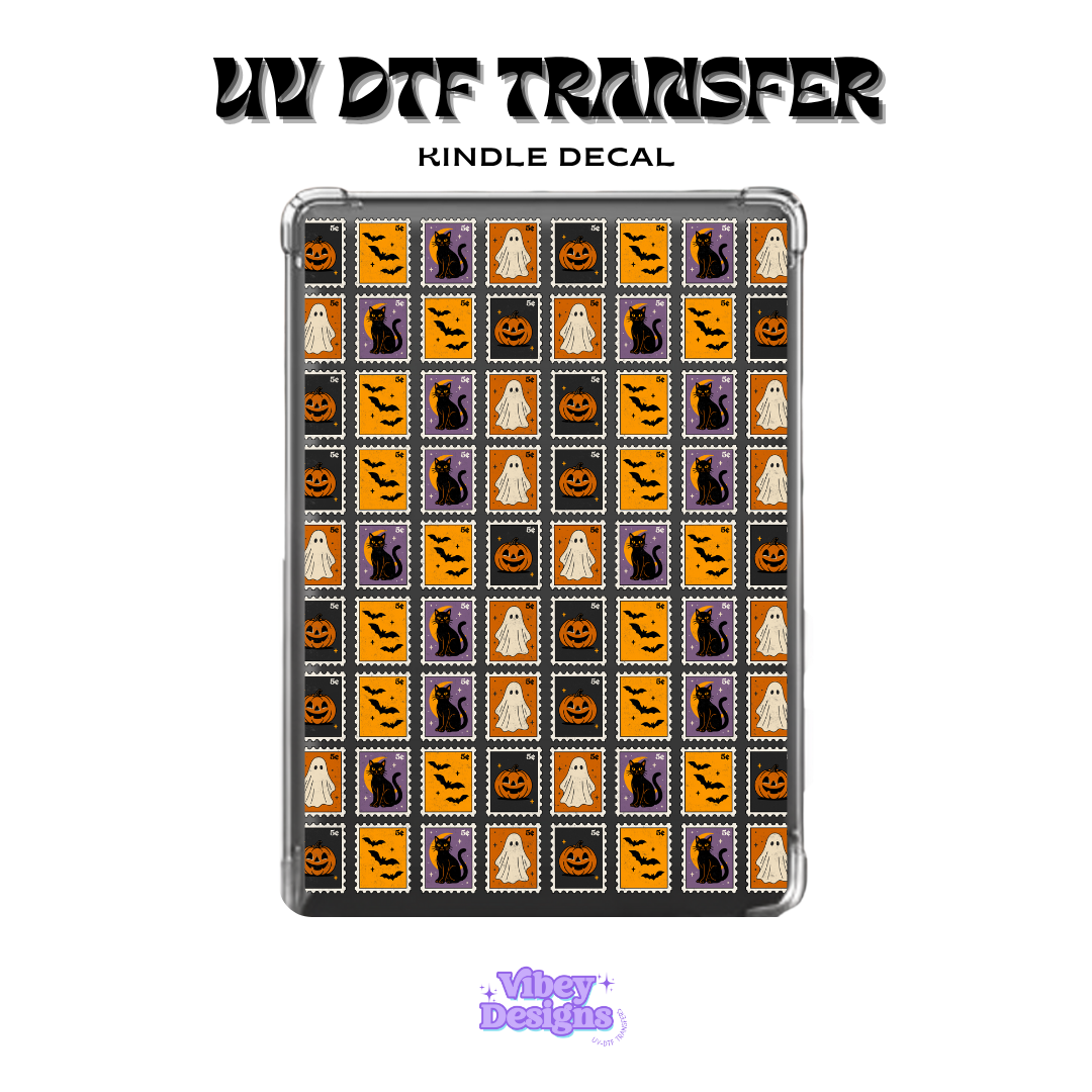 UV DTF Kindle Decal - Halloween Stamps
