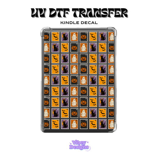 UV DTF Kindle Decal - Halloween Stamps