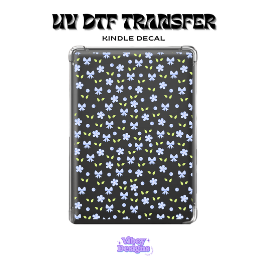 UV DTF Kindle Decal - Blueberry Daisy