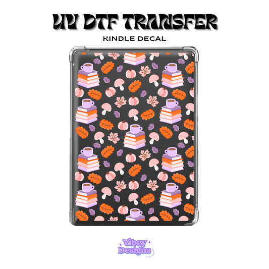 UV DTF Kindle Decal - Fall Reader
