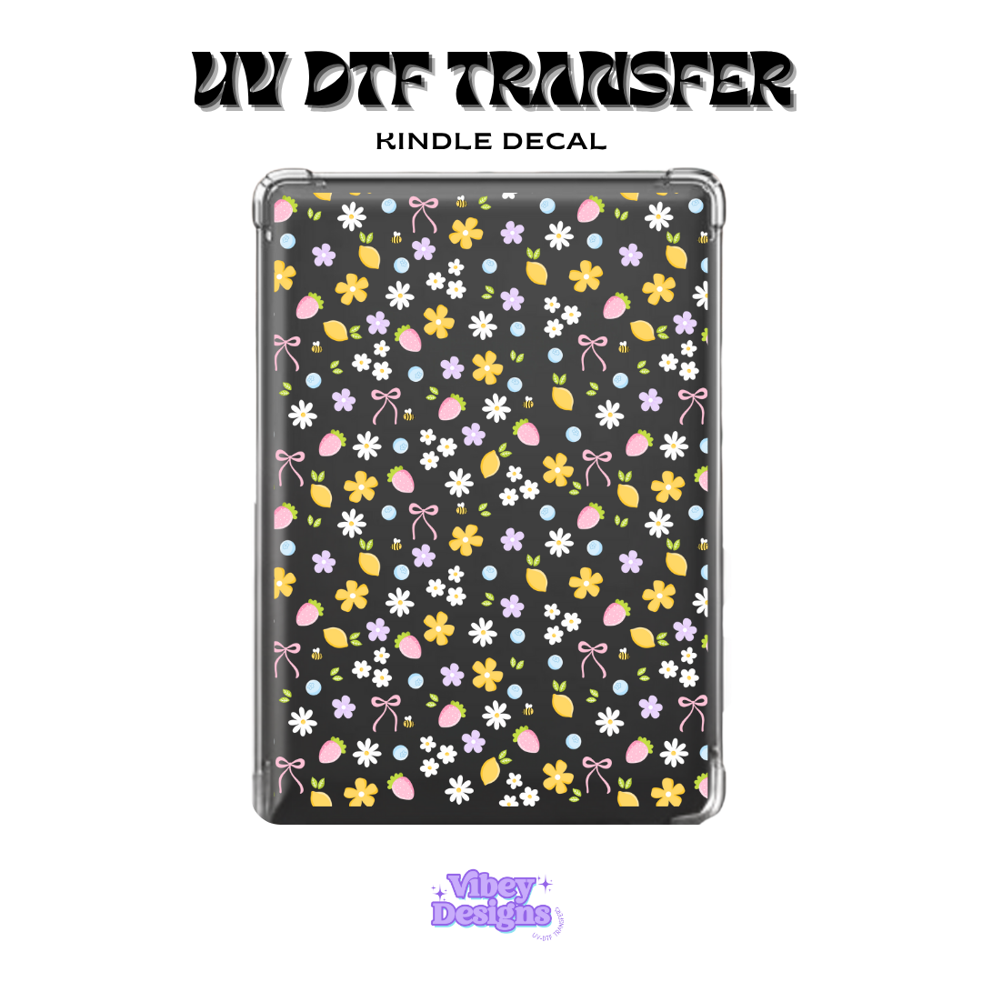 UV DTF Kindle Decal - Fruity Spring