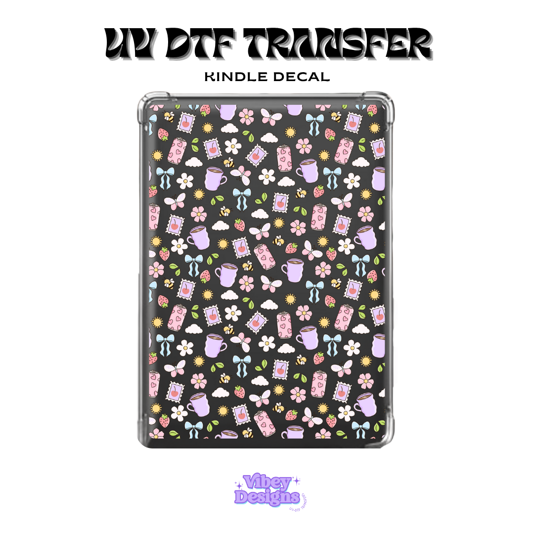 UV DTF Kindle Decal - Simple Summer