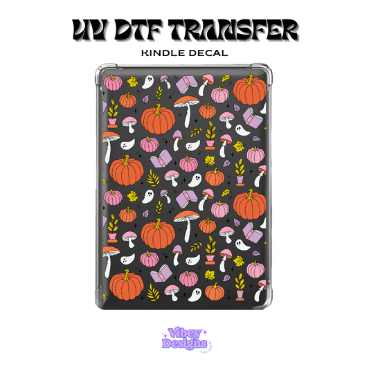 UV DTF Kindle Decal - Pumpkin Ghosties