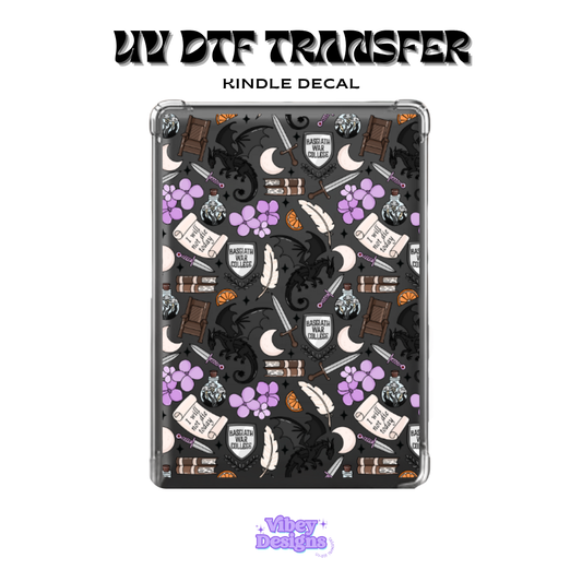 UV DTF Kindle Decal - Fourth Wing