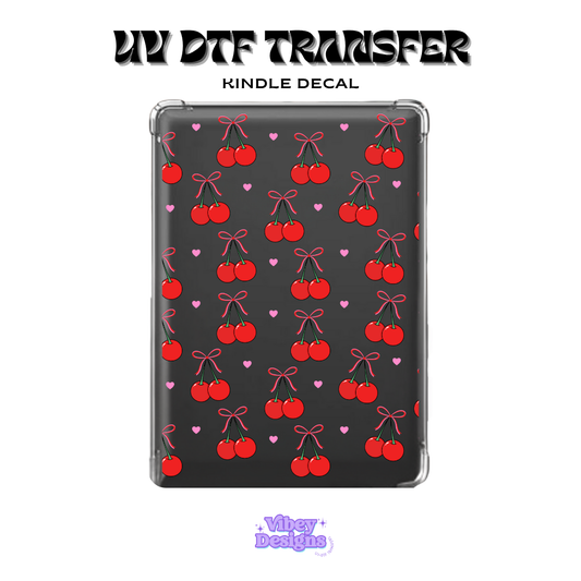 UV DTF Kindle Decal - Simple Cherry