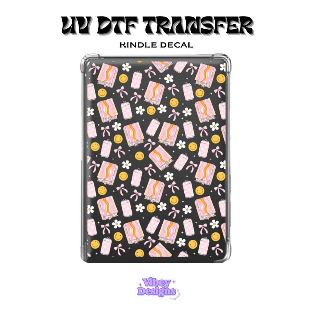 UV DTF Kindle Decal - Happy Reader