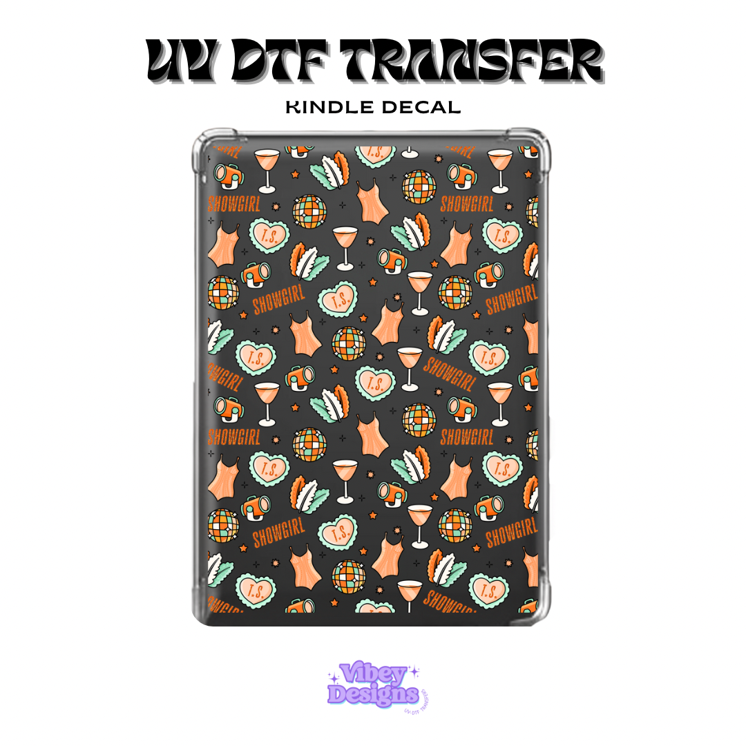 UV DTF Kindle Decal - Taylor the life of a showgirl