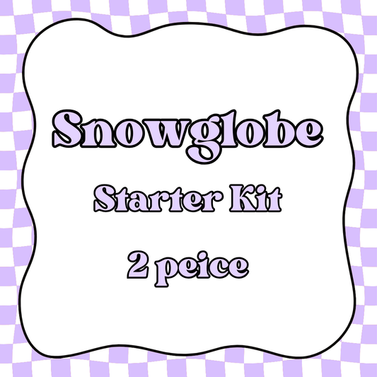 16oz Snowglobe Double Walled Starter Kit (2 snowglobes)