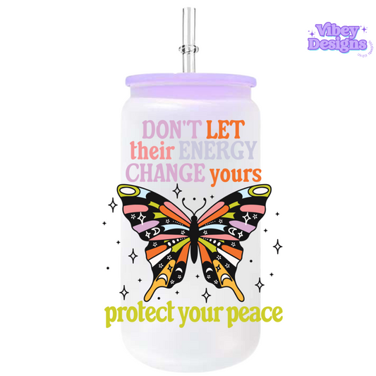 Uv Dtf Wrap For 16oz Libbey Glass - Protect Your Peace