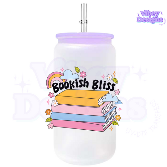 Uv Dtf Wrap For 16oz Libbey Glass - Bookish Babe