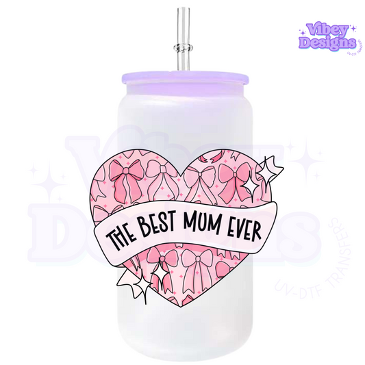 UV-DTF Transfer for Bottle, Glass, Mug, Diary - The Best Mum Ever