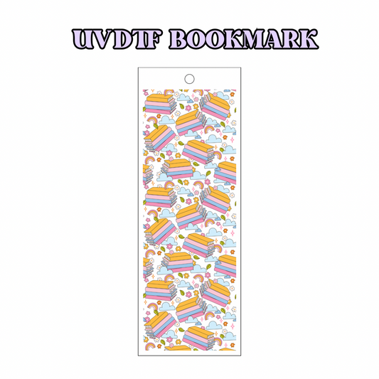 UV-DTF Bookmark Transfer - Bookish Pattern