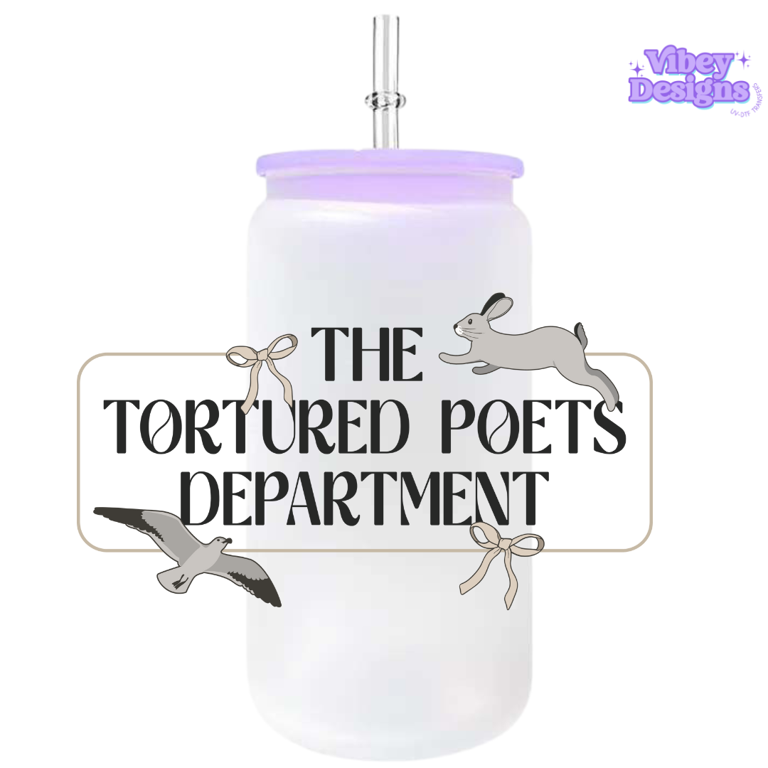 UV-DTF Transfer for Bottle, Glass, Mug, Diary - TS The Tortured Poets Department