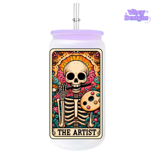 UV-DTF Transfer for Bottle, Glass, Mug, Diary - The Artist