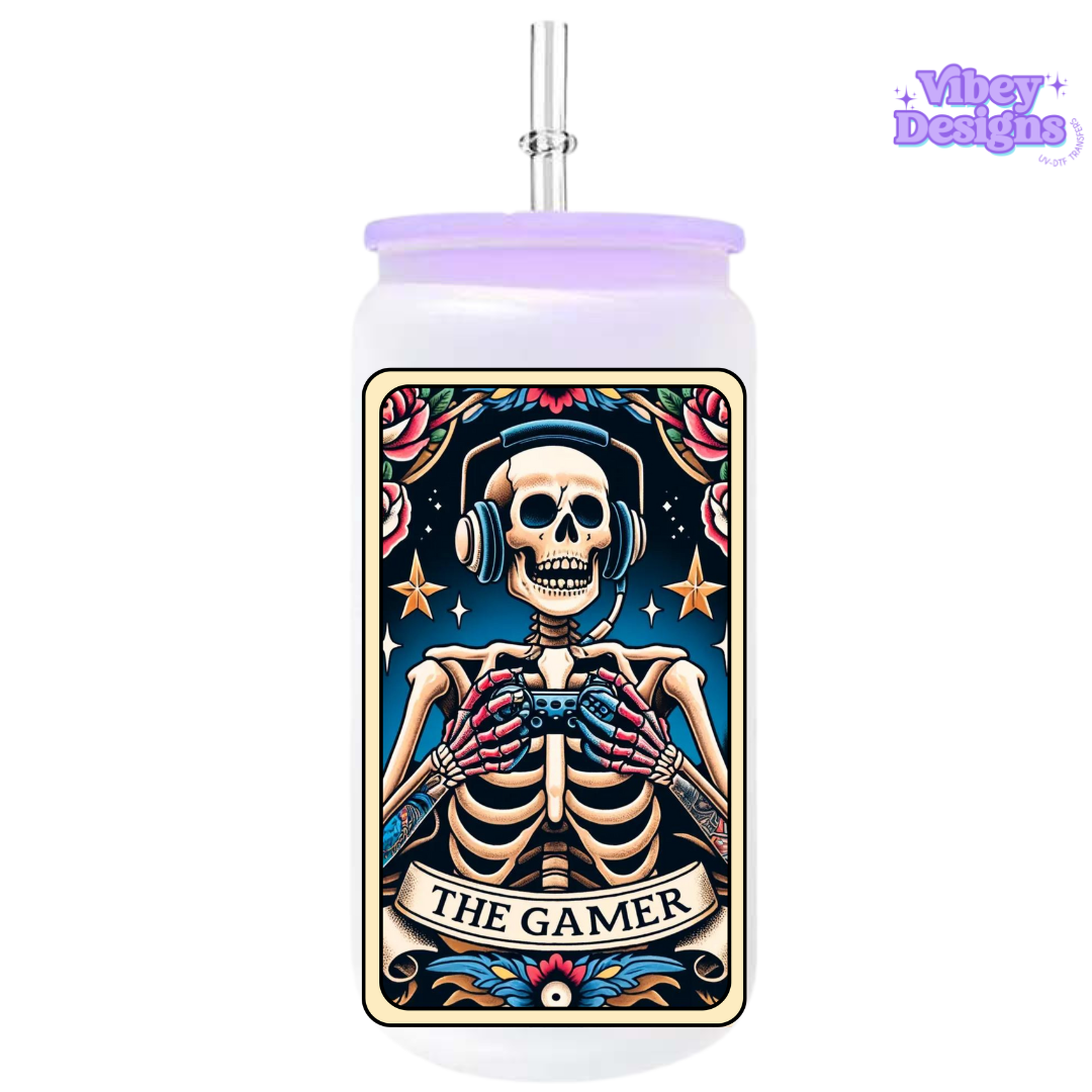 UV-DTF Transfer for Bottle, Glass, Mug, Diary - The Gamer Tarot