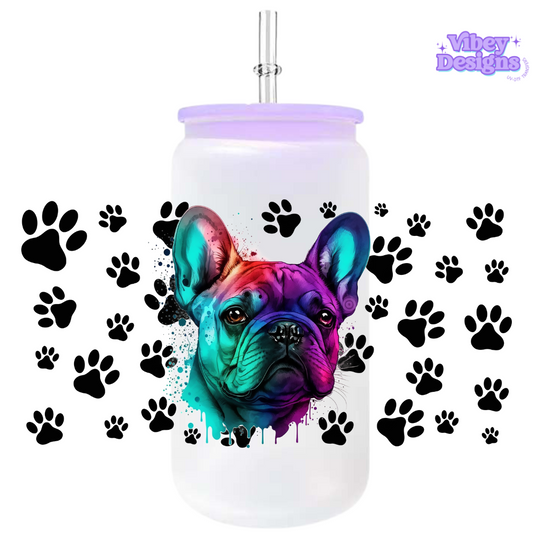 Uv Dtf Wrap For 16oz Libbey Glass - Frenchie