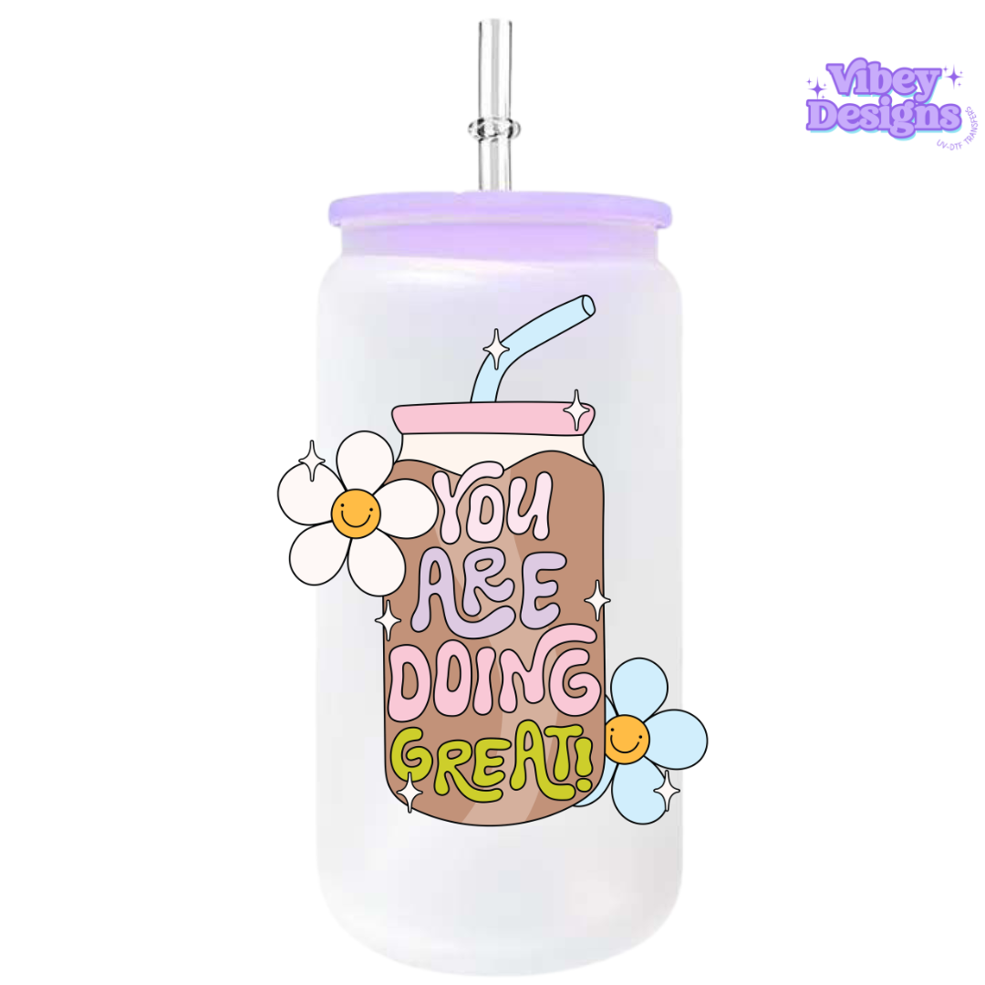 RTS UV-DTF Transfer for Bottle, Glass, Mug, Diary - You are doing great