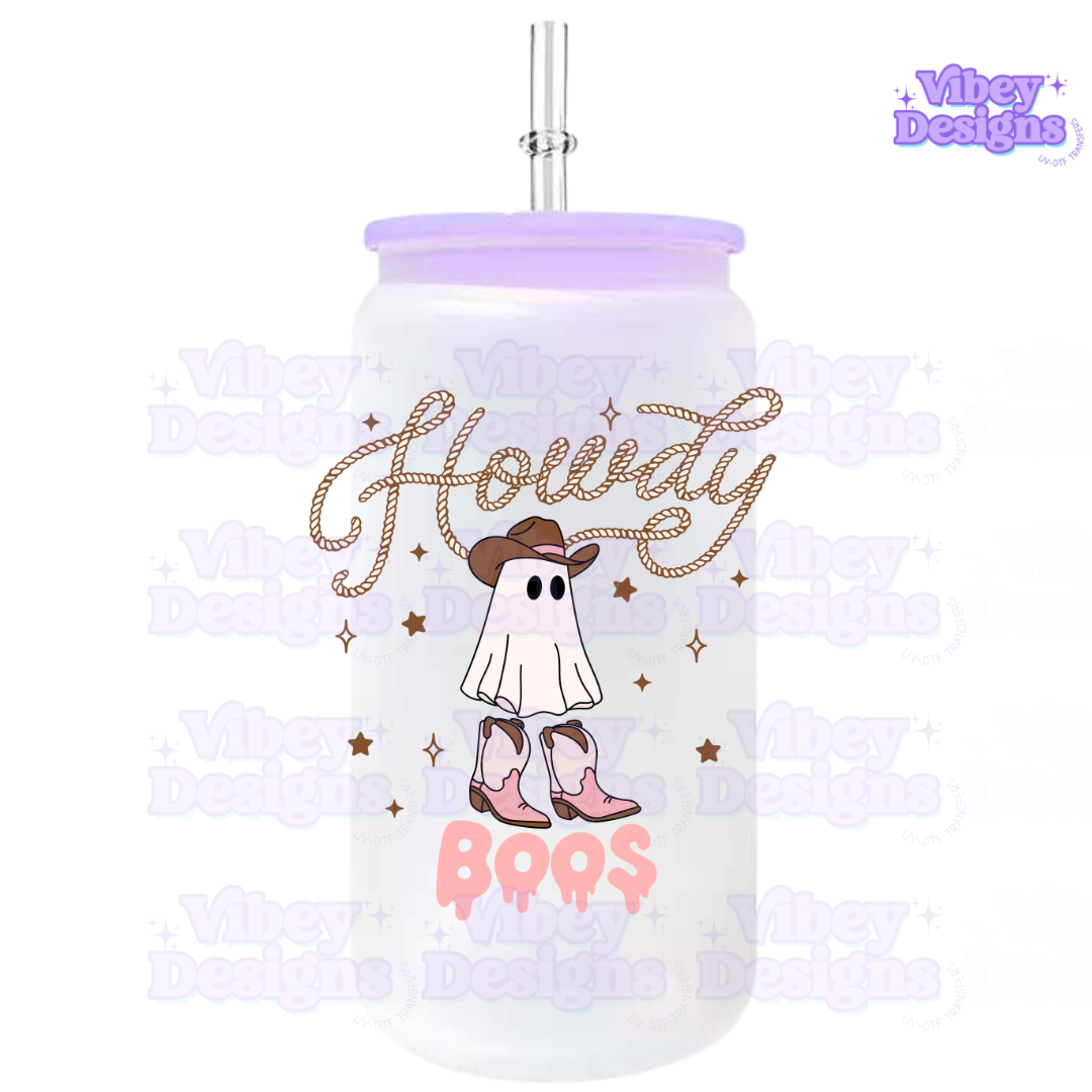 RTS UV-DTF Transfer for Bottle, Glass, Mug, Diary - Howdy Boos