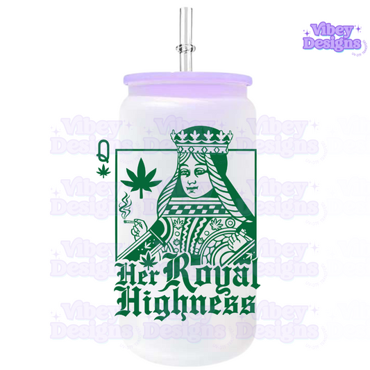 RTS UV-DTF Transfer for Bottle, Glass, Mug, Diary - Her Royal Highness