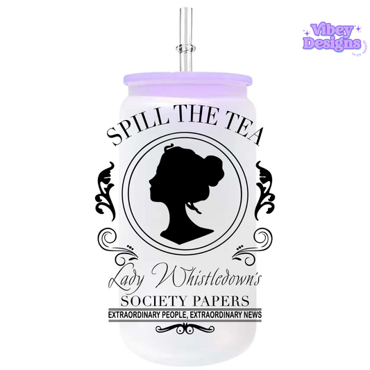 RTS UV-DTF Transfer for Bottle, Glass, Mug, Diary - Lady Whistledowns Paper