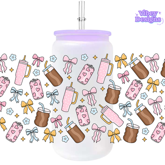 Uv Dtf Wrap For 16oz Libbey Glass - Drink Goblin Girlie