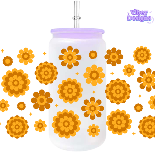 Uv Dtf Wrap For 16oz Libbey Glass - Marigold