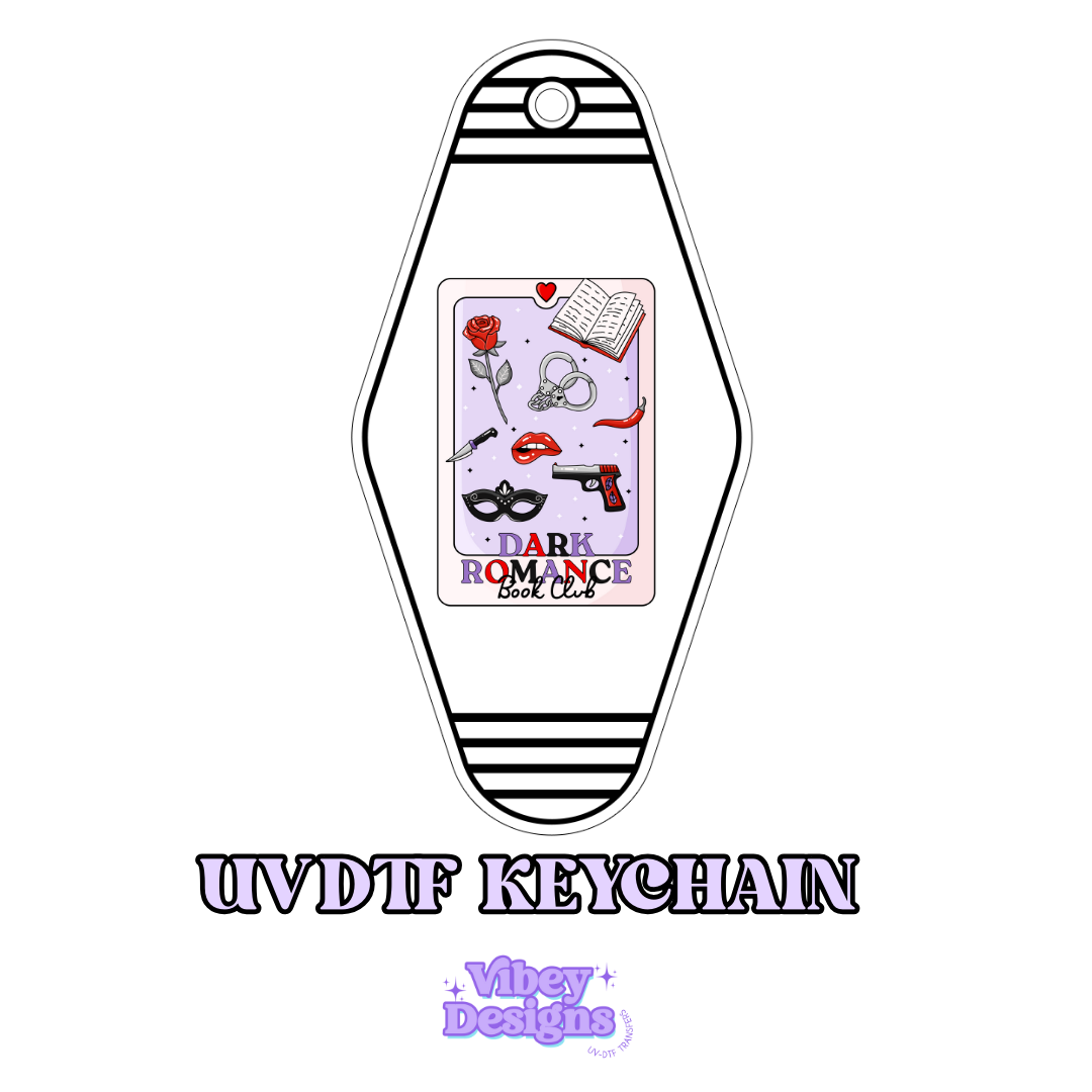 RTS Motel Keychain | Shot glass Decal - Dark Romance Tarot