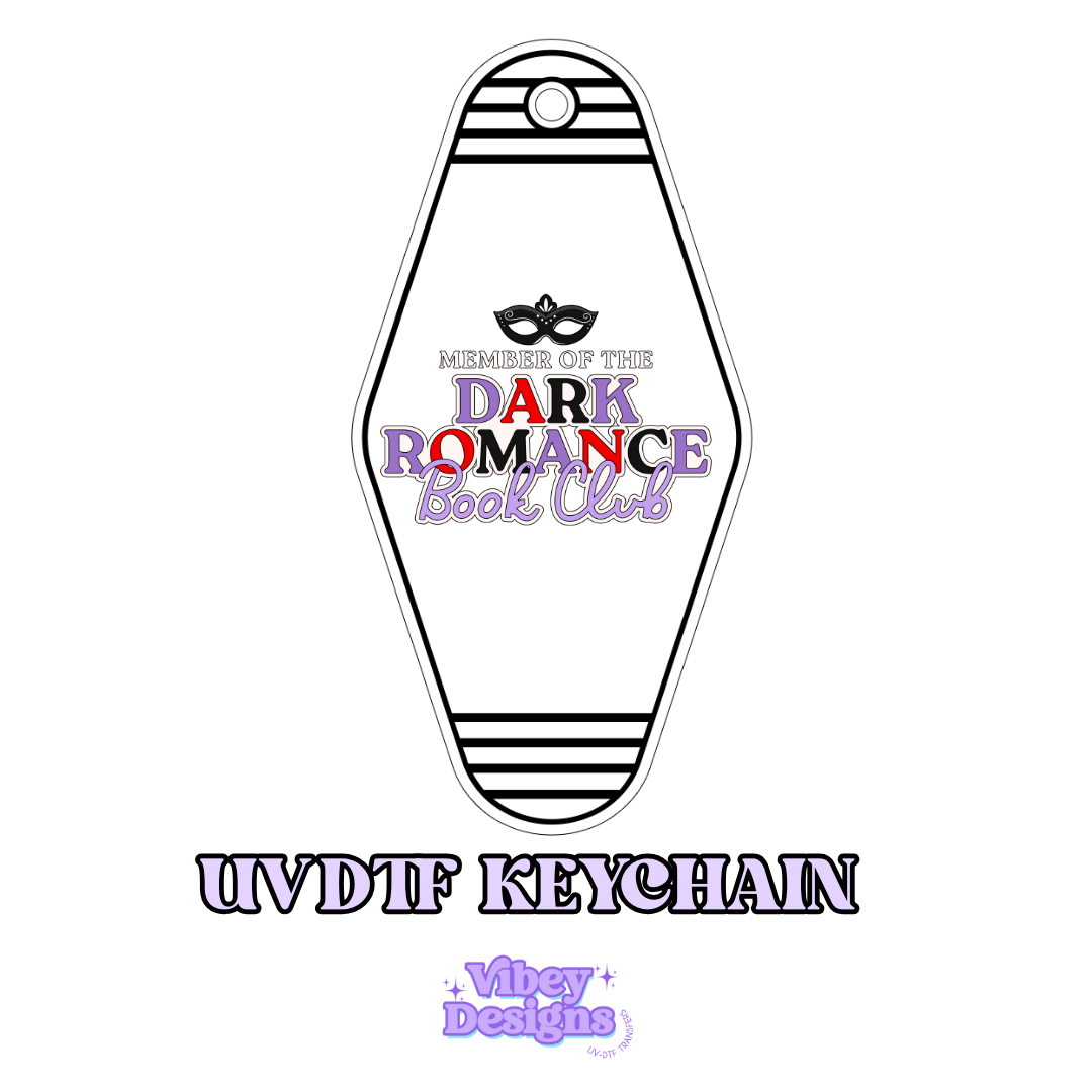 RTS Motel Keychain | Shot glass Decal - Member of the Dark Romance Bookclub