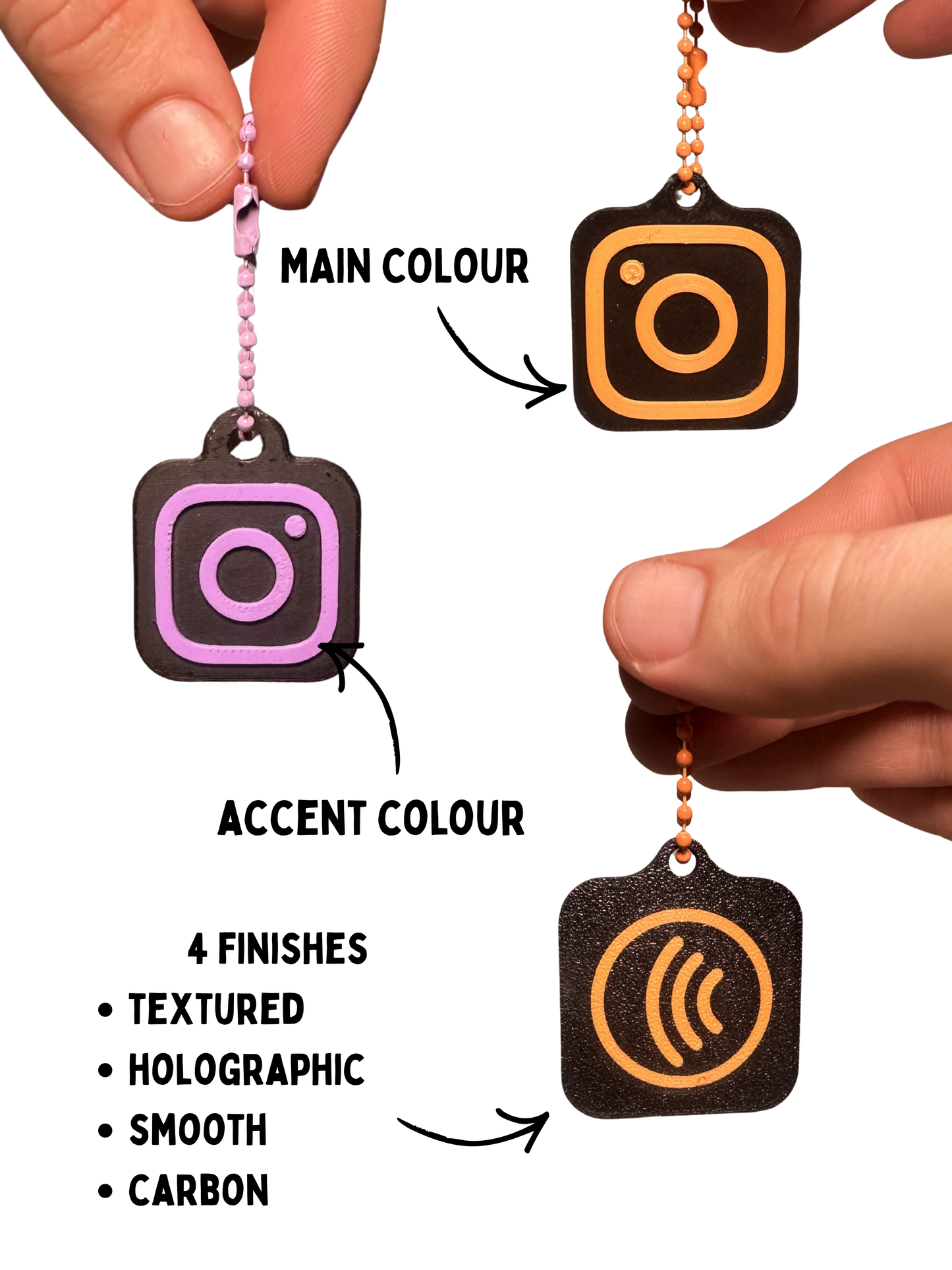 NFC Instagram Keychain for Business, Creators & Events