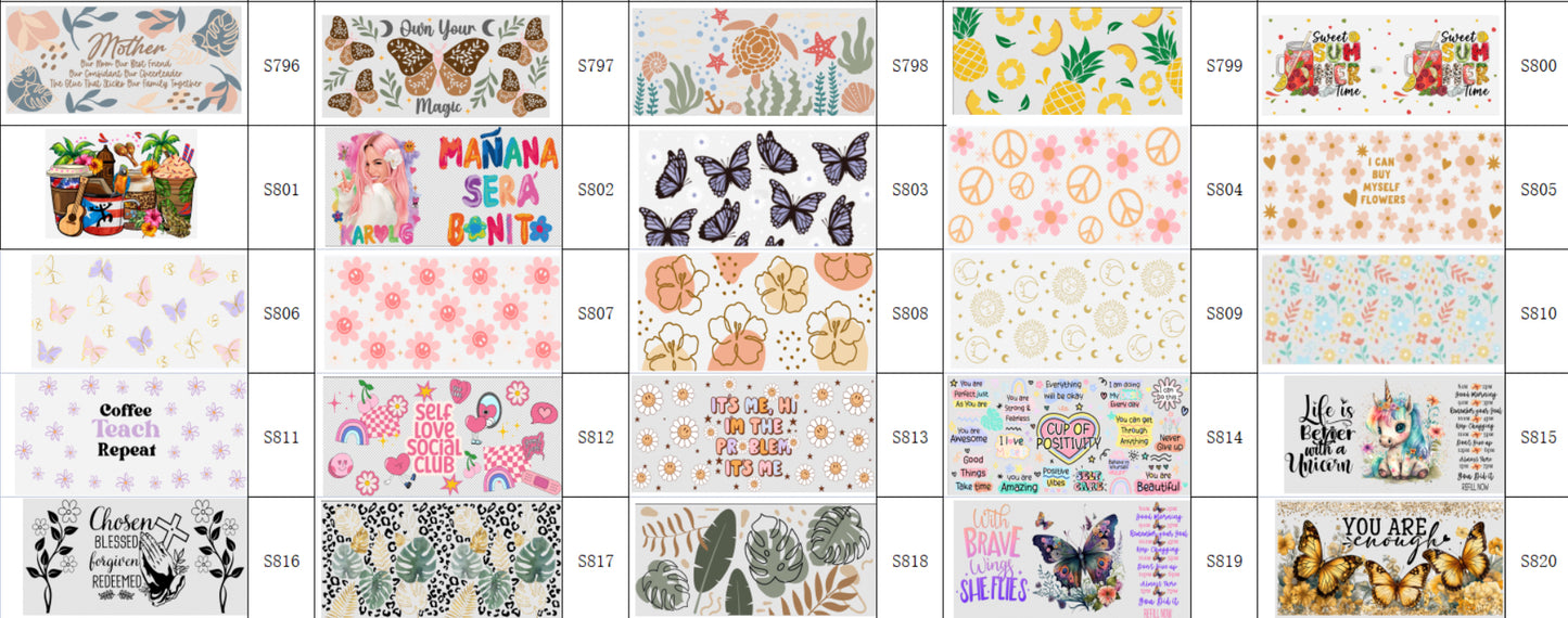 Designs 796-820